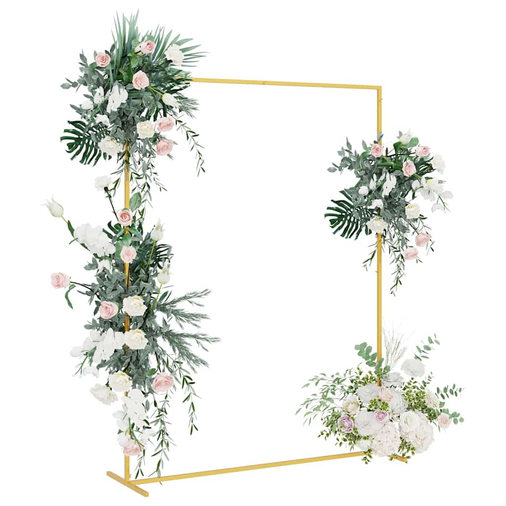 Сватбена арка Златист 150 x 49,5 x 200 см Стомана - Thumbnail 3