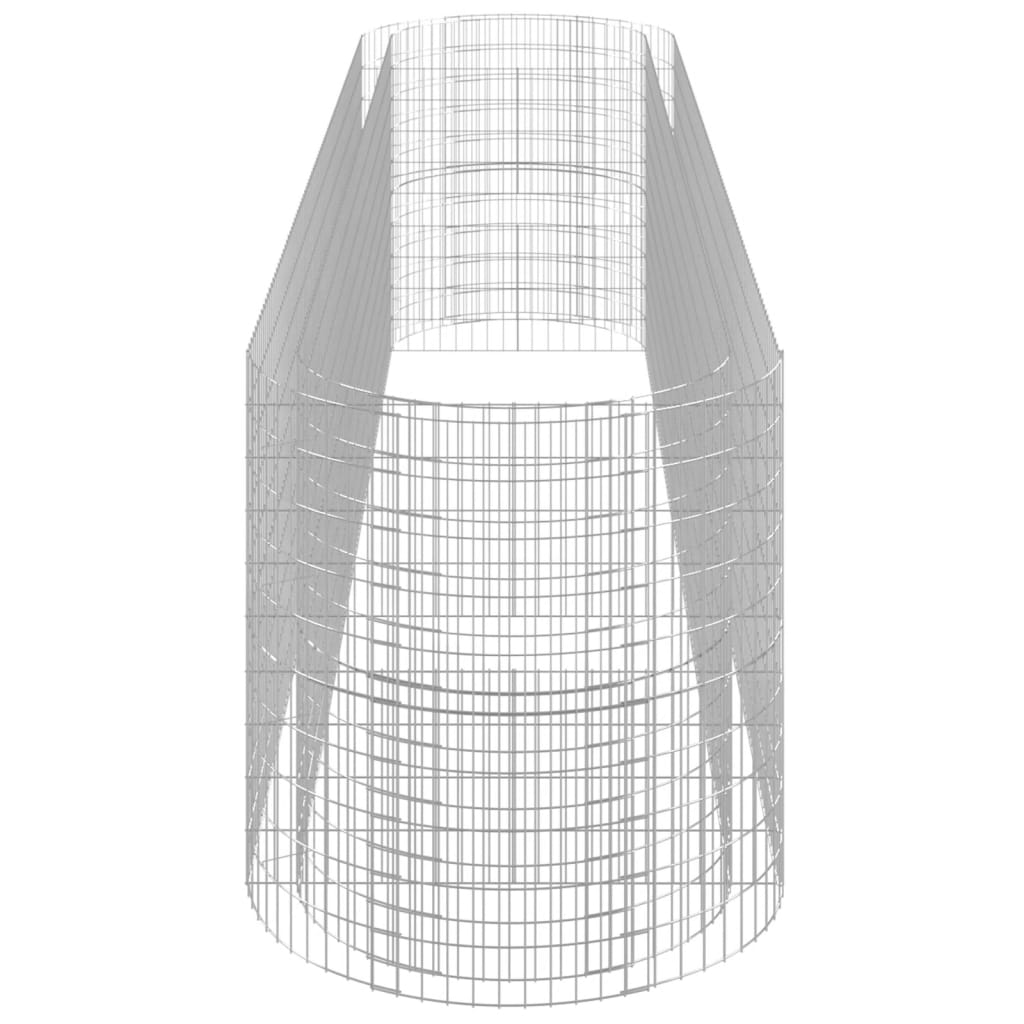 Габион повдигната леха, поцинковано желязо, 500x100x100 cм - VL152048 - Image 5