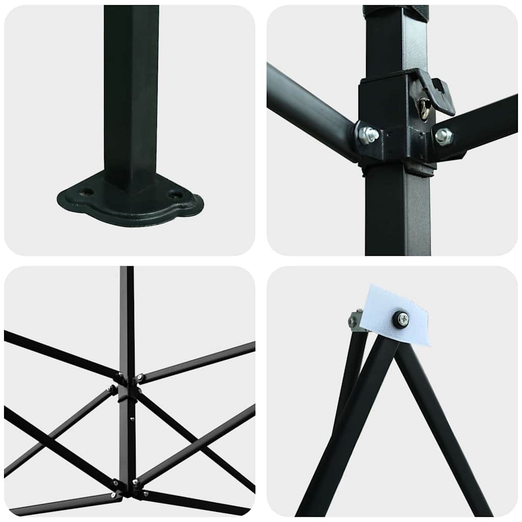 Оранжерия с поп-ъп рамка Зелен 290 x 290 x 315 см Желязо - Thumbnail 7