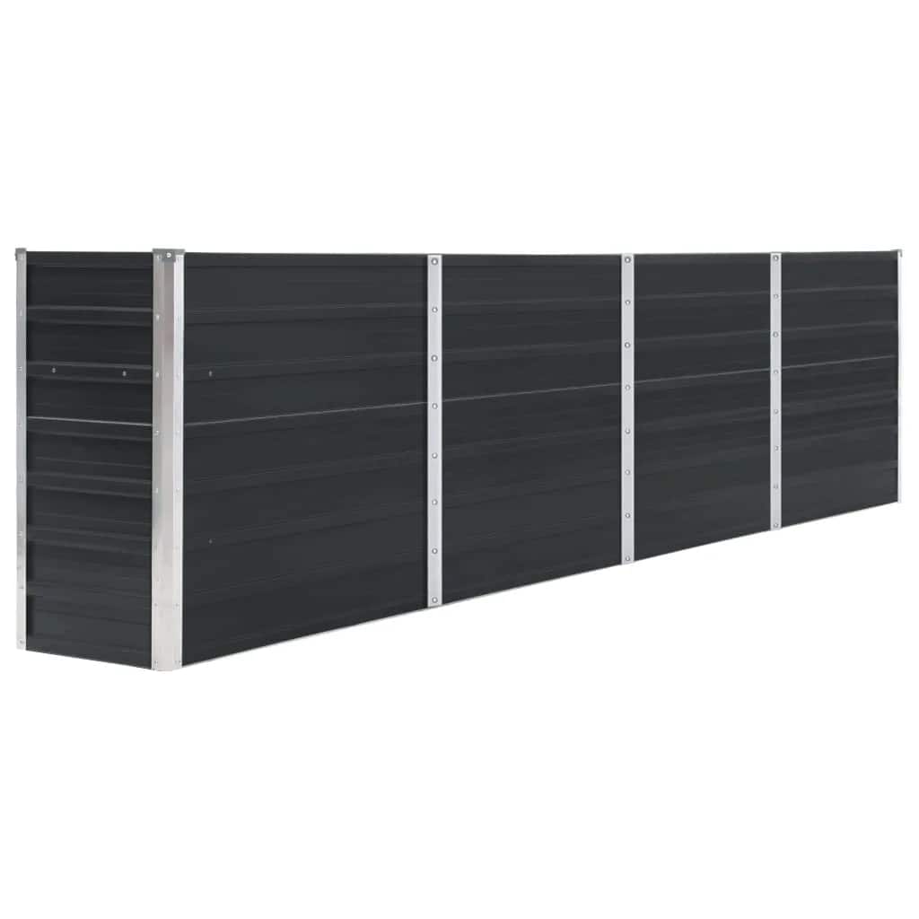 Повдигната леха, 320x40x77 см, поцинкована стомана, антрацит - VL47051 - Image 2