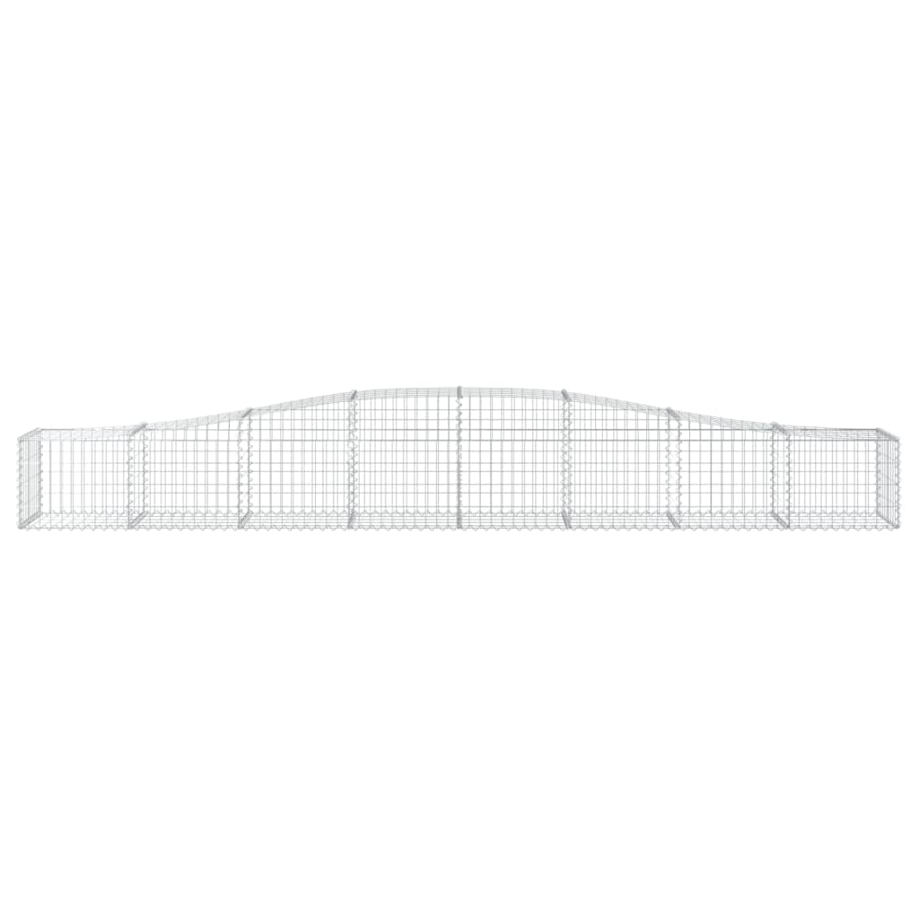 Дъговидна габионна кошница 400x50x40/60 см поцинковано желязо - VL153412 - Thumbnail 3