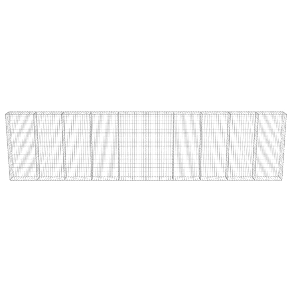 Габионна стена с капаци, поцинкована стомана, 600х30х150 см - VL143585 - Thumbnail 5