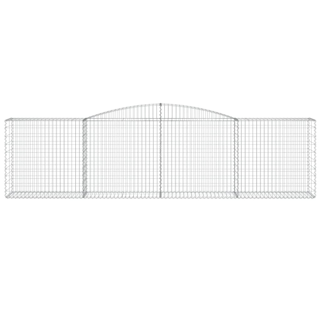 Габионни кошници арка 4 бр 400x50x100/120 см поцинковано желязо - VL3146998 - Thumbnail 4