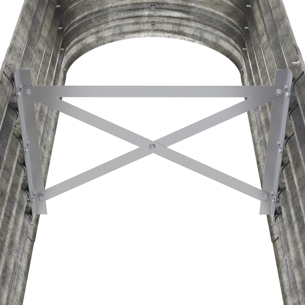 Градинска повдигната леха поцинкована стомана сребрист - VL318872 - Thumbnail 5