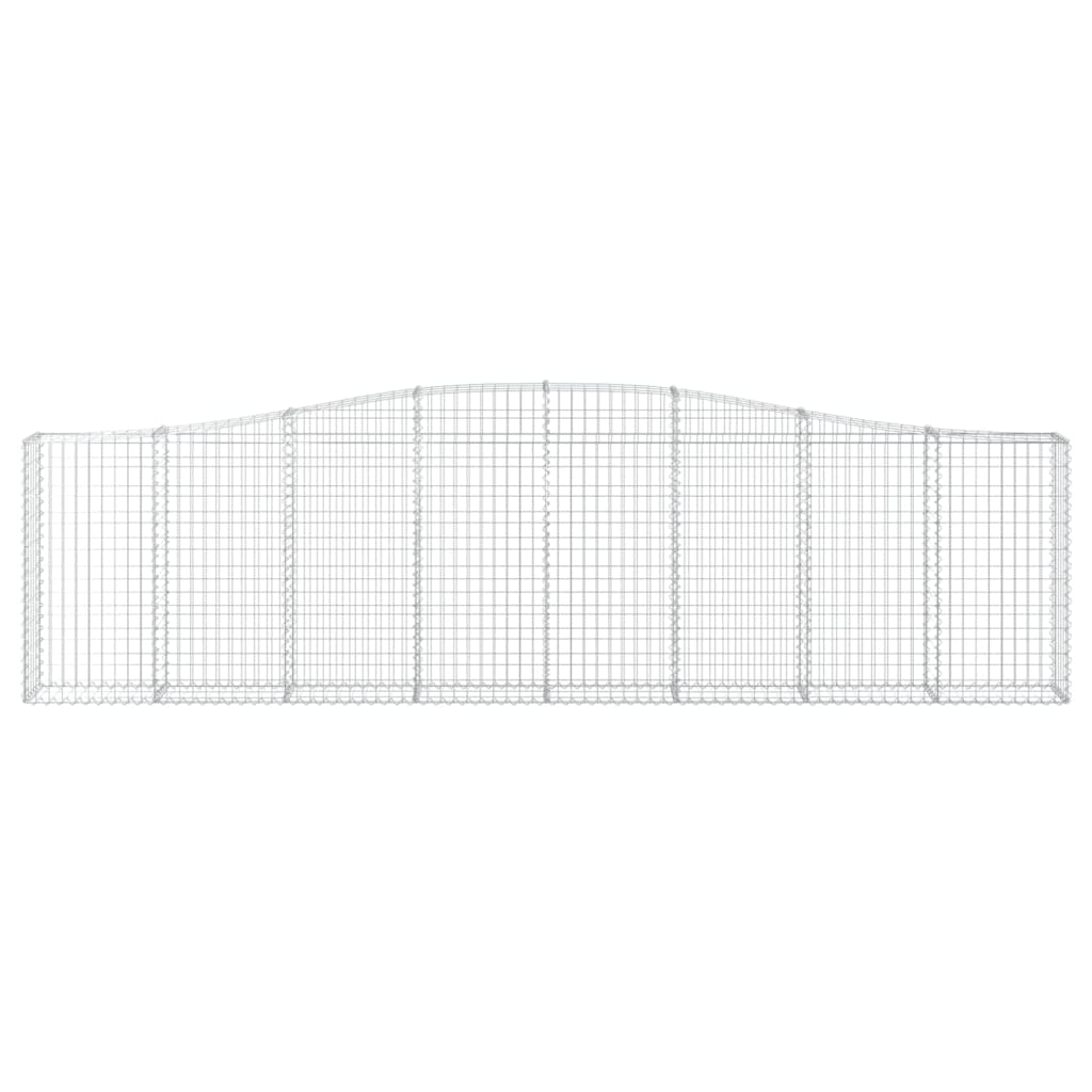 Дъговидна габионна кошница 400x30x100/120 см поцинковано желязо - VL153405 - Thumbnail 3