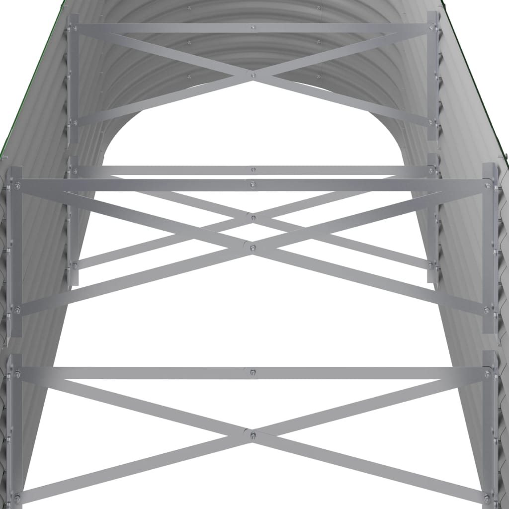 Градинска повдигната леха поцинкована стомана зелена - VL318953 - Image 5