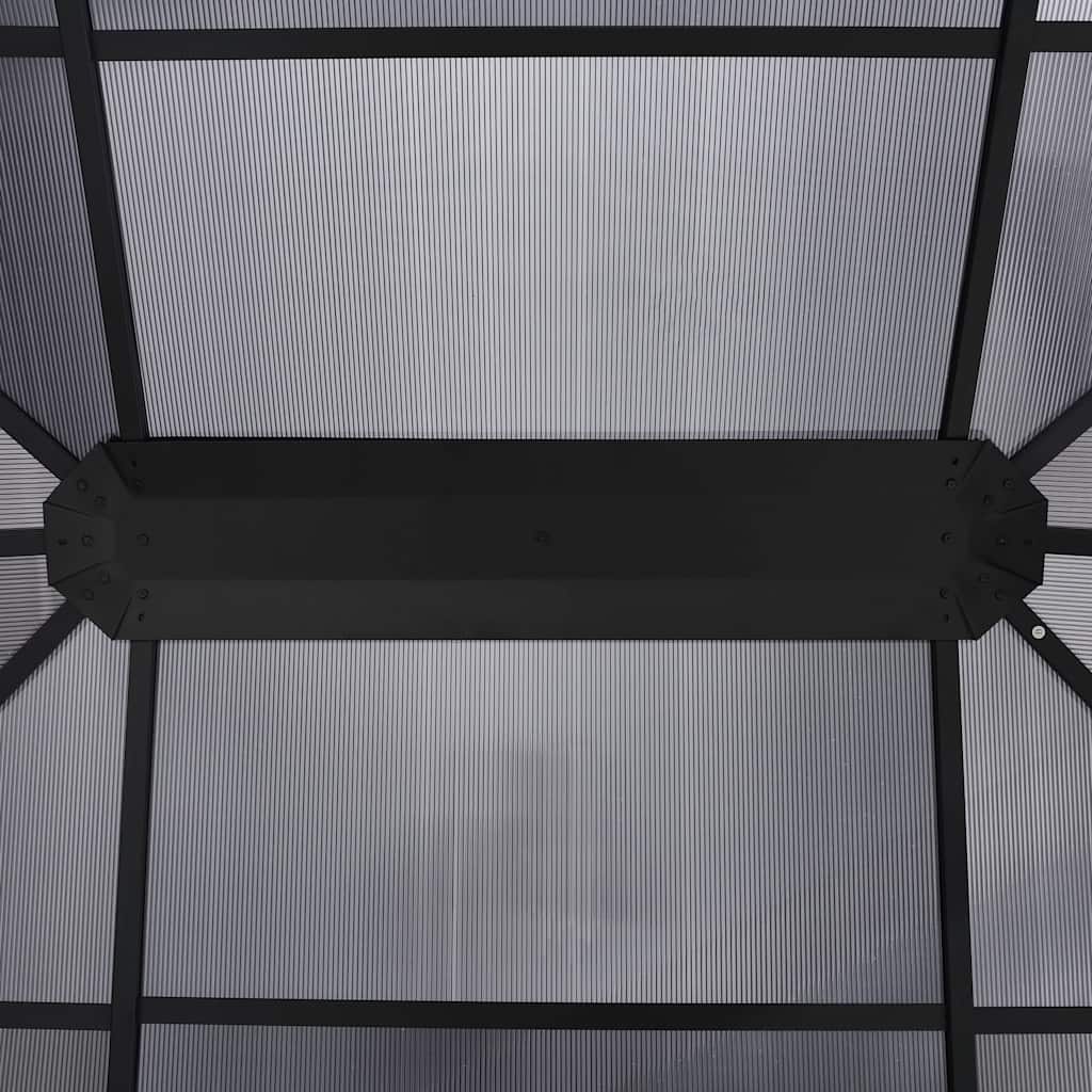 Градинска шатра със завеси, 400x300x265 см, антрацит - VL48601 - Thumbnail 8