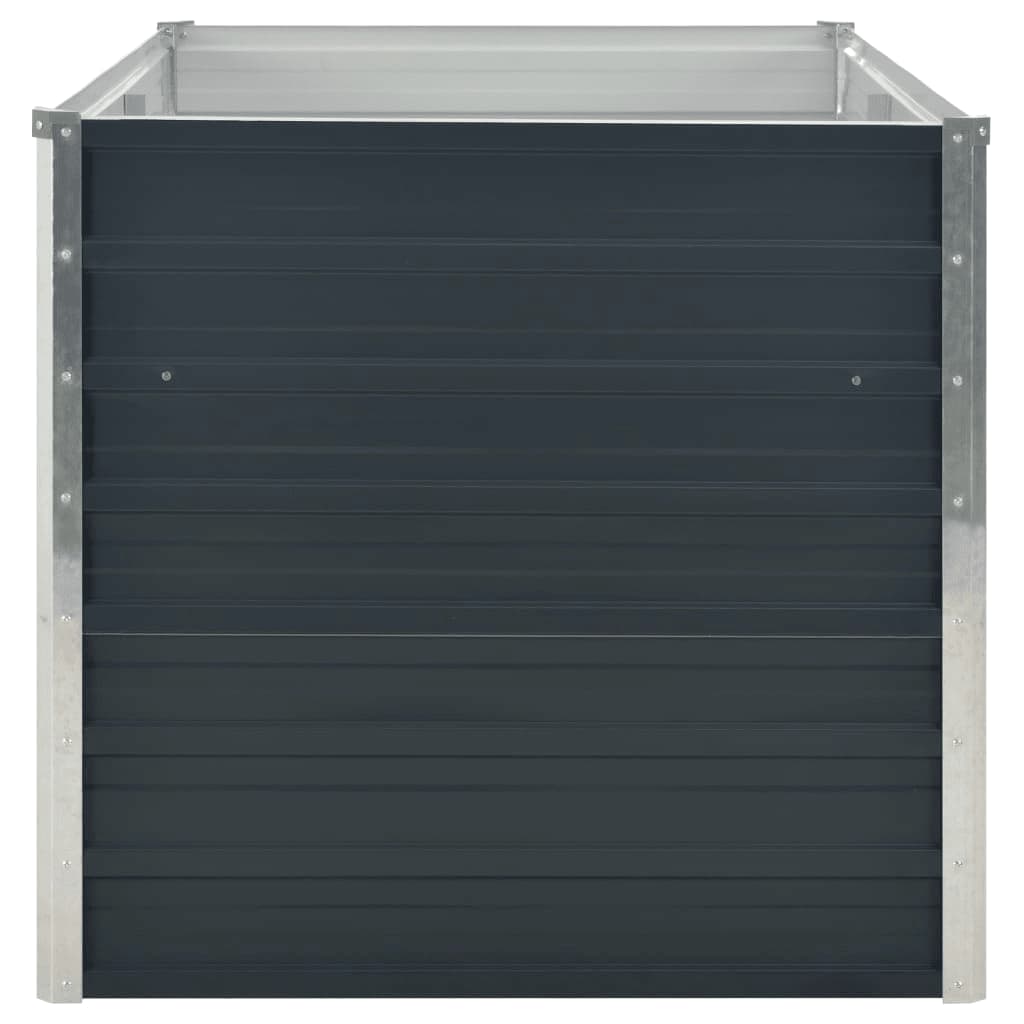 Повдигната леха, антрацит, 160x80x77 см, поцинкована стомана - VL45722 - Thumbnail 5