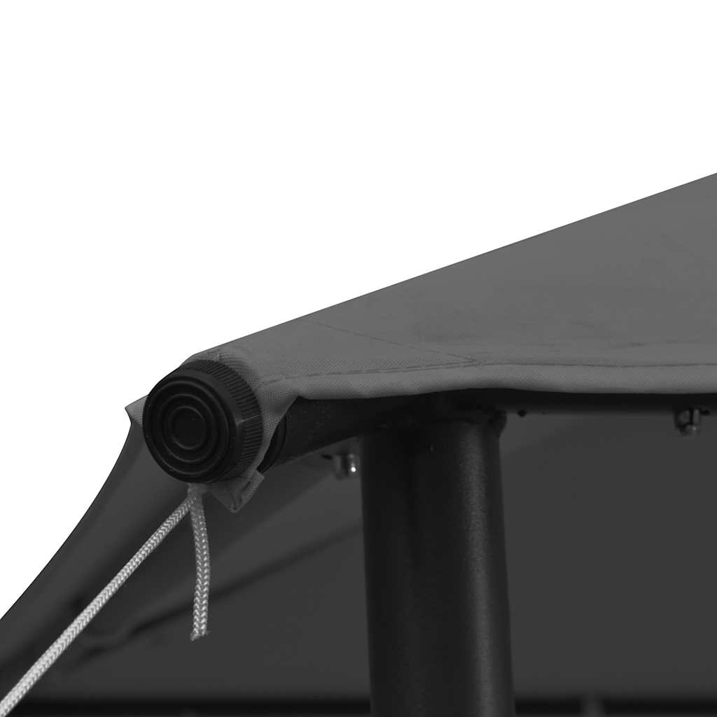 Беседка, 3х3 м, антрацит, плат и стомана, 180 г/м²  - VL312240 - Thumbnail 5