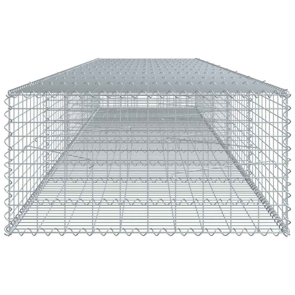 Габионна кошница с покритие, 500x100x50 см, поцинковано желязо - VL3295182 - Thumbnail 4