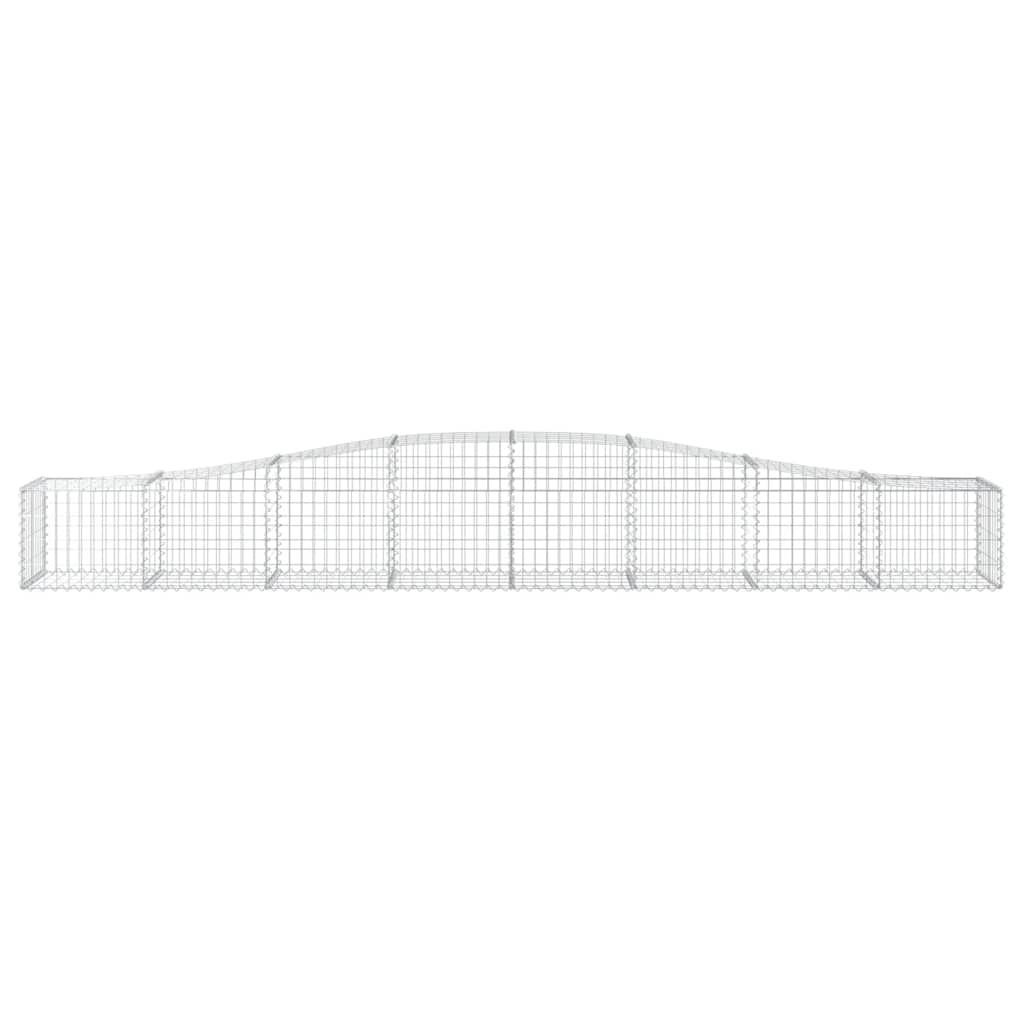 Габионни кошници арка 3 бр 400x50x40/60 см поцинковано желязо - VL3145918 - Thumbnail 4