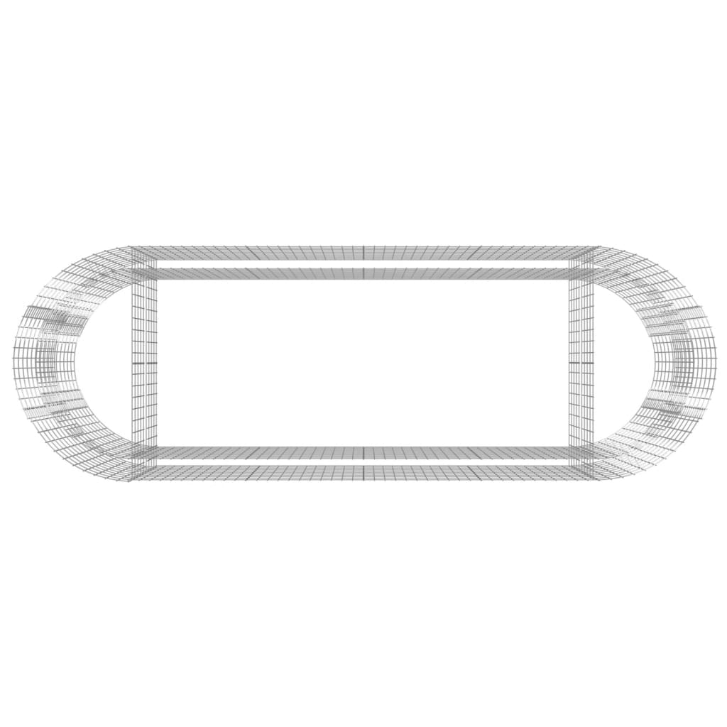 Габион повдигната леха, поцинковано желязо, 300x100x100 cм - VL152046 - Image 6