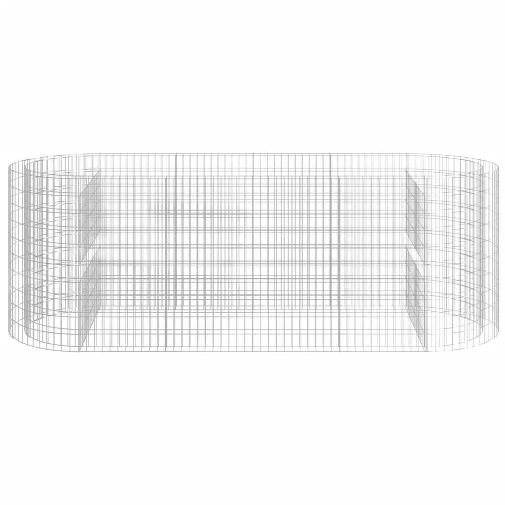 Габион повдигната леха, поцинковано желязо, 300x100x100 cм - VL152046 - Image 4
