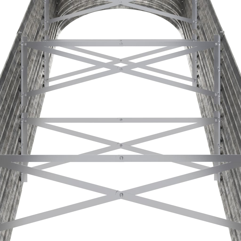 Градинска повдигната леха поцинкована стомана сребрист - VL318962 - Thumbnail 5