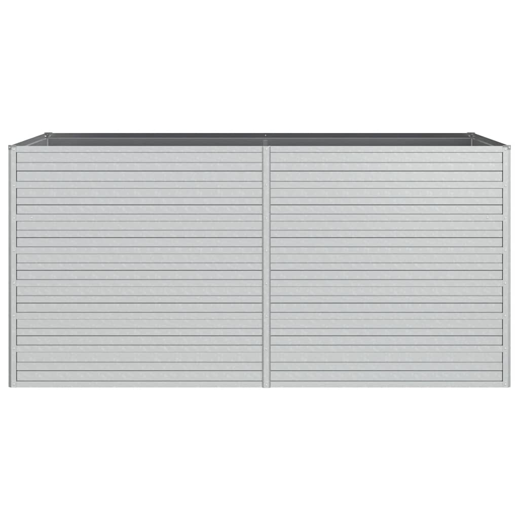 Повдигната градинска леха, 160x80x77 см, стомана, сребриста - VL316880 - Thumbnail 4