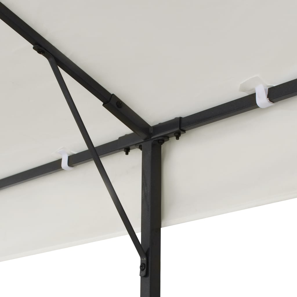 Шатра с двоен покрив, бяла, 6x3 м, стомана - VL362376 - Thumbnail 5