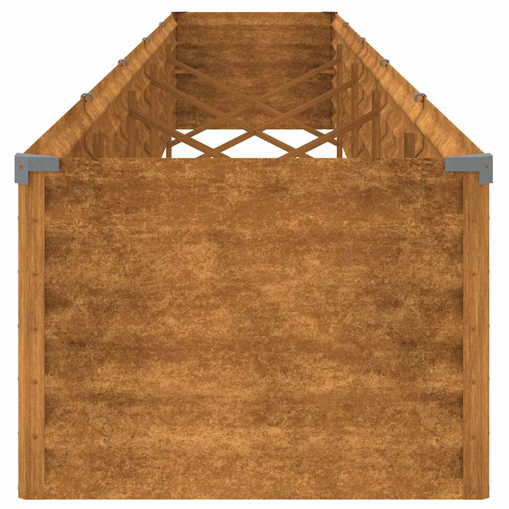 Повдигната градинска леха 482x50x36 см, кортенова стомана - VL151979 - Image 5