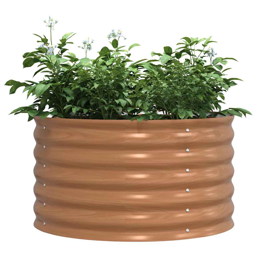 Повдигнато легло Кафяво 80 x 80 x 44 cm Стомана - VL42011334 - Thumbnail 3