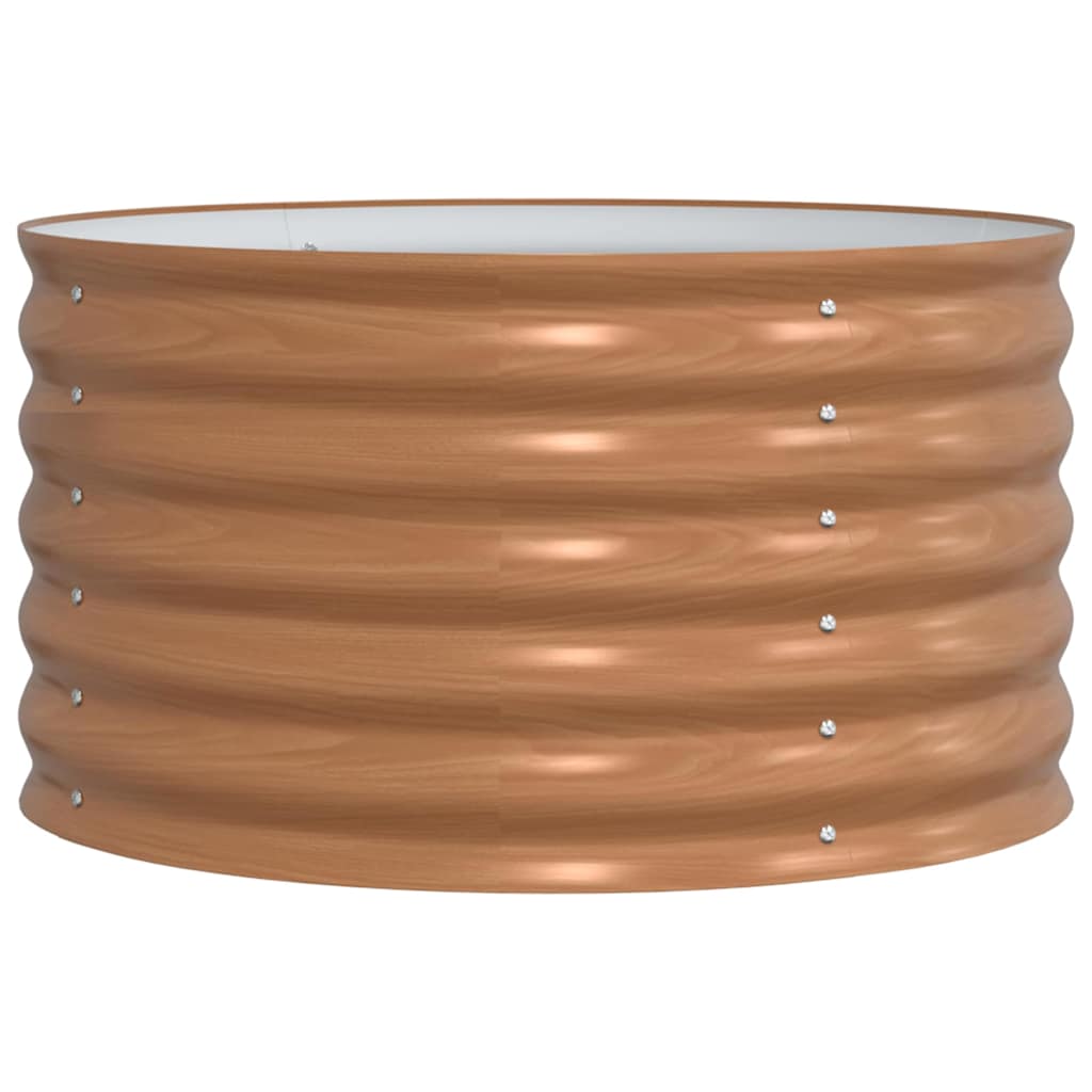 Повдигнато легло Кафяво 80 x 80 x 44 cm Стомана - VL42011334 - Thumbnail 2