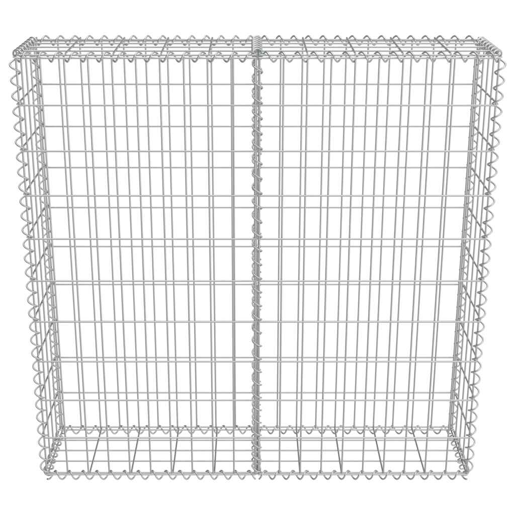Габионна стена с капаци, поцинкована стомана, 100х20х100 см - VL143578 - Thumbnail 5