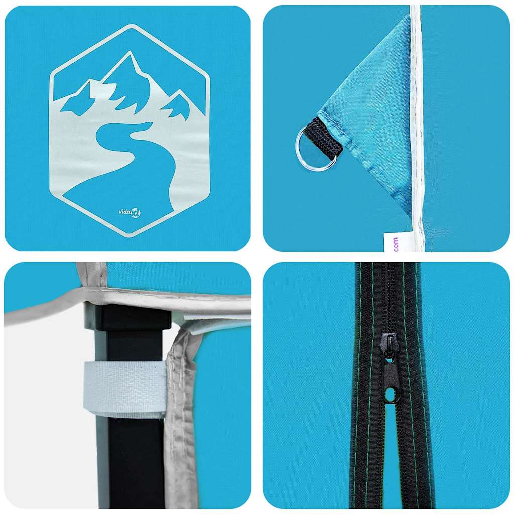 Шатър Синьо 243 x 243 x 251 см текстил - VL42007380 - Thumbnail 4