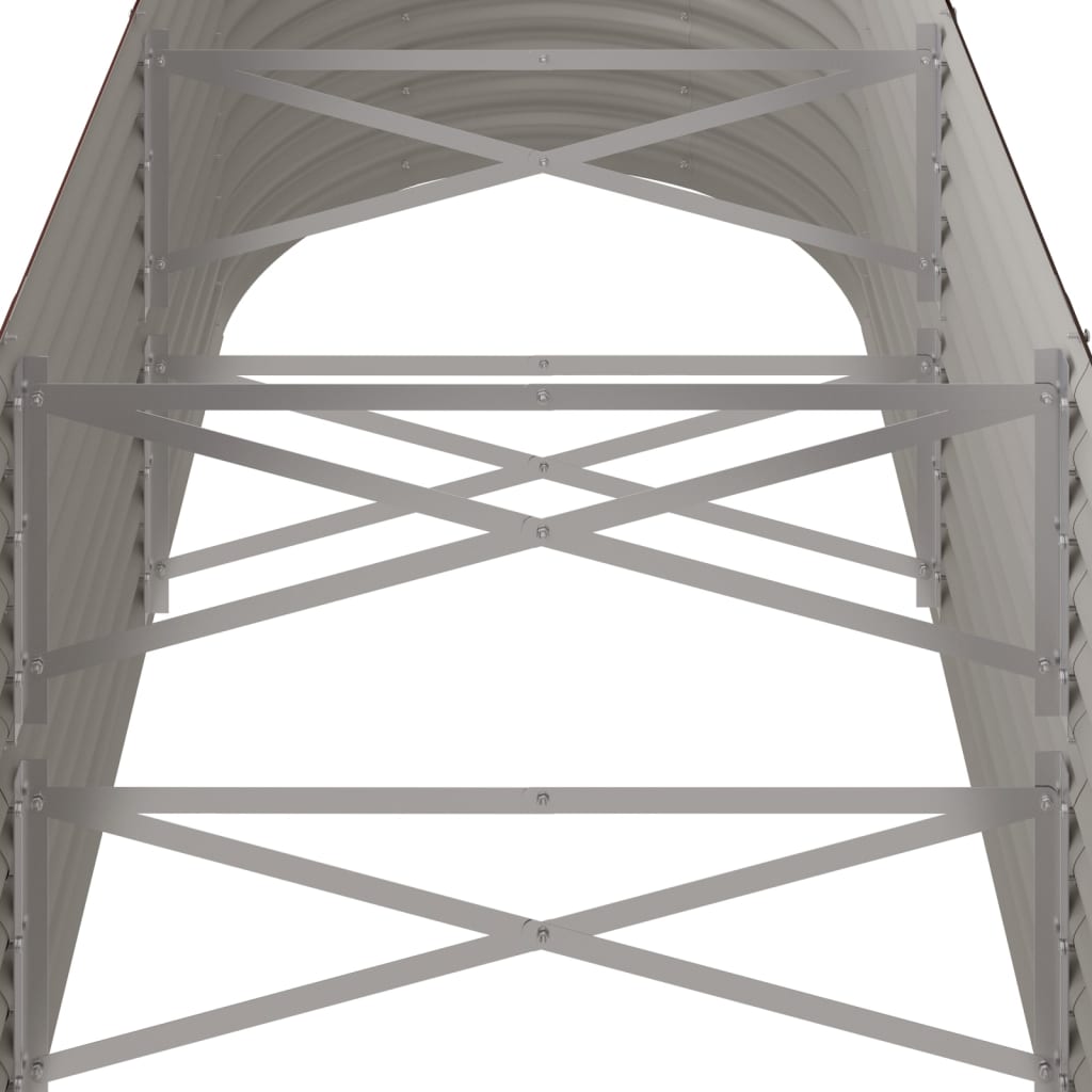 Градинска повдигната леха поцинкована стомана кафяво - VL318955 - Image 5