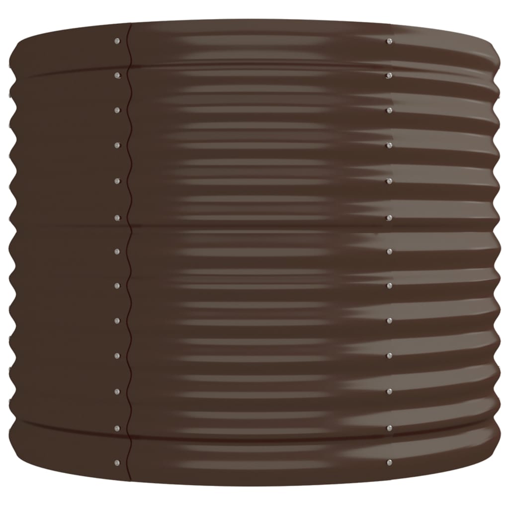 Градинска повдигната леха поцинкована стомана кафяво - VL318955 - Image 4