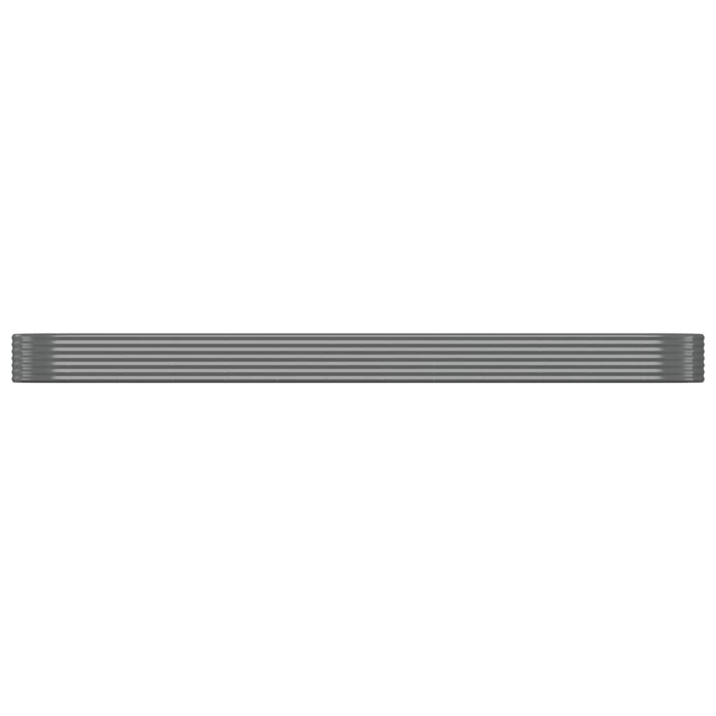 Градинска повдигната леха поцинкована стомана сиво - VL319009 - Thumbnail 3