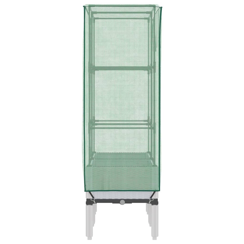 Повдигнато легло с оранжерия калъф, ратанов вид, 80x40x140 см - VL4015847 - Image 5