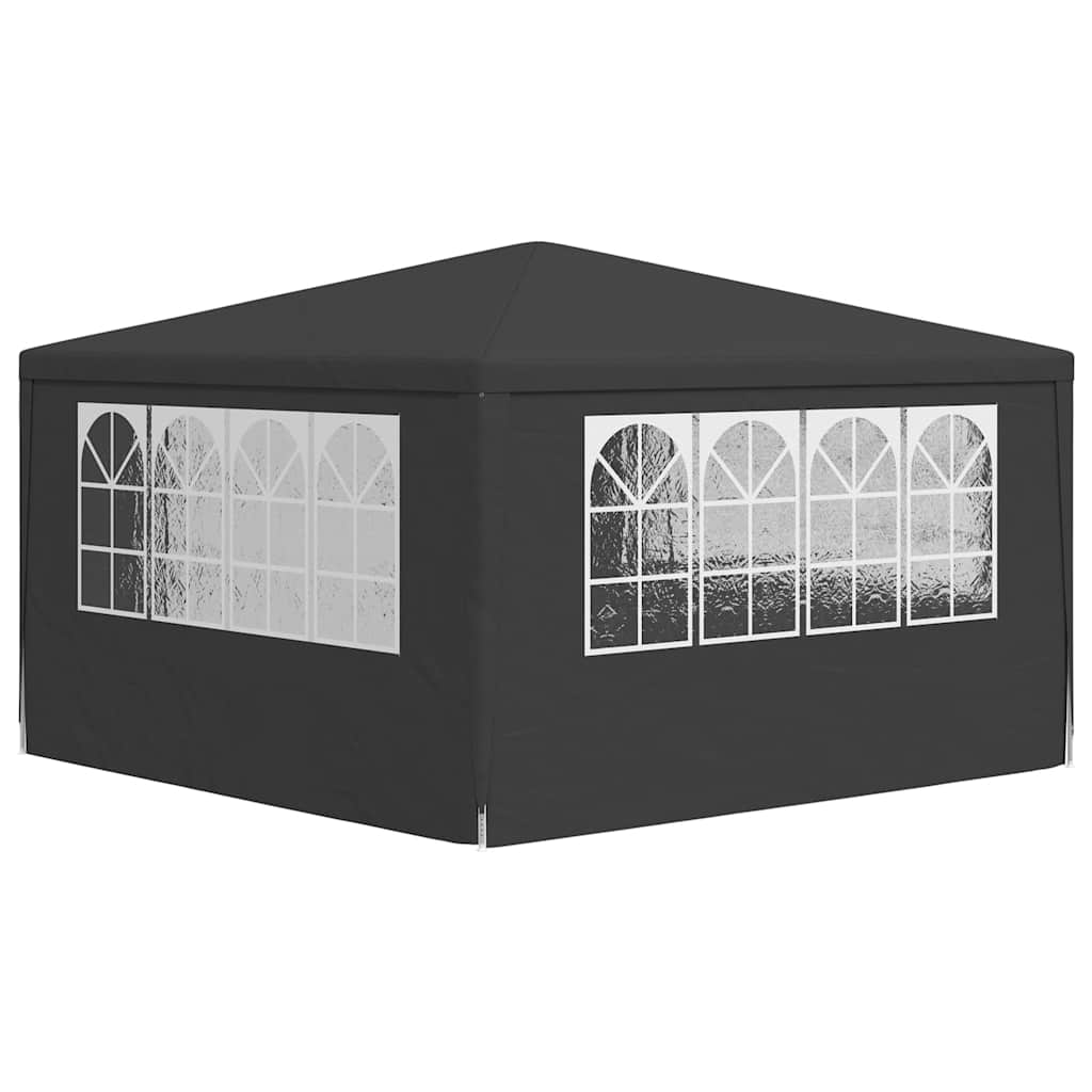 Професионална парти шатра със стени 4х4 м антрацит 90 г/м² - VL48535 - Thumbnail 6