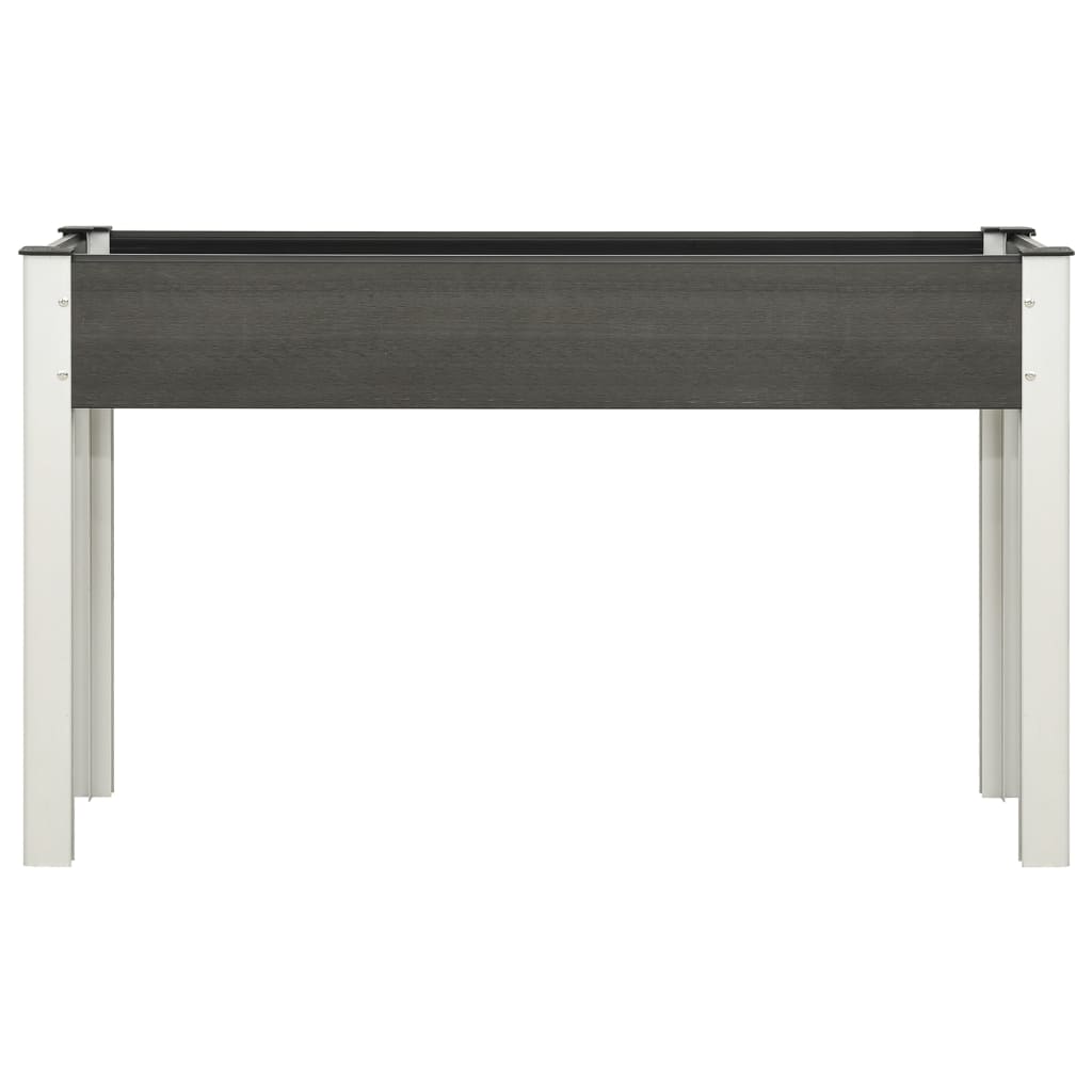 Градинска повдигната леха, сива, 120x40x75 см, WPC - VL362566 - Thumbnail 2