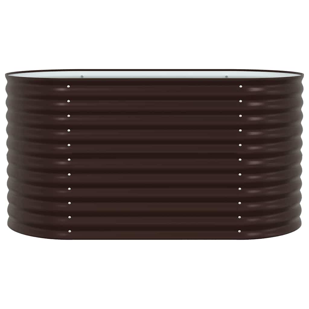 Повдигнато легло Кафяво 160 x 80 x 81 cm Стомана - VL42008135 - Image 6