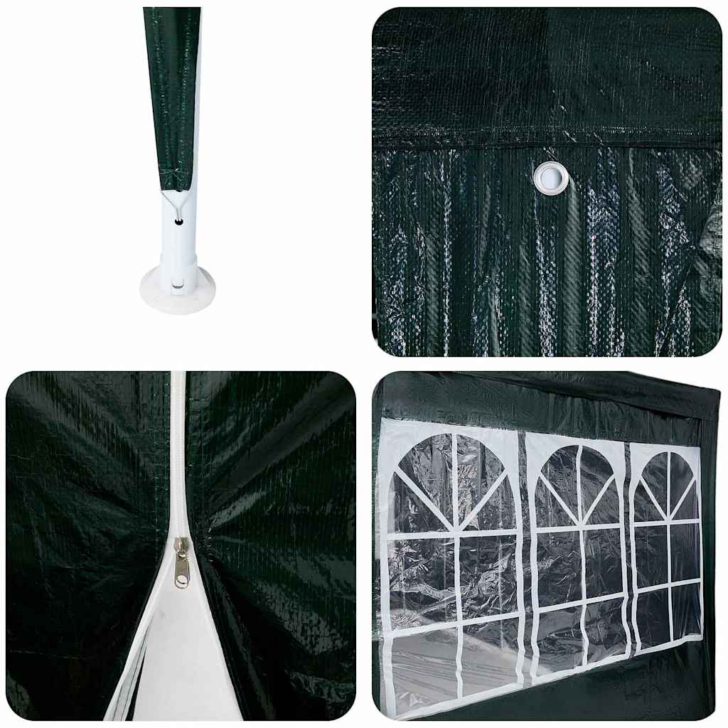 Парти шатър Зелен 800 x 400 x 266 см Полиетилен - VL42003444 - Thumbnail 8