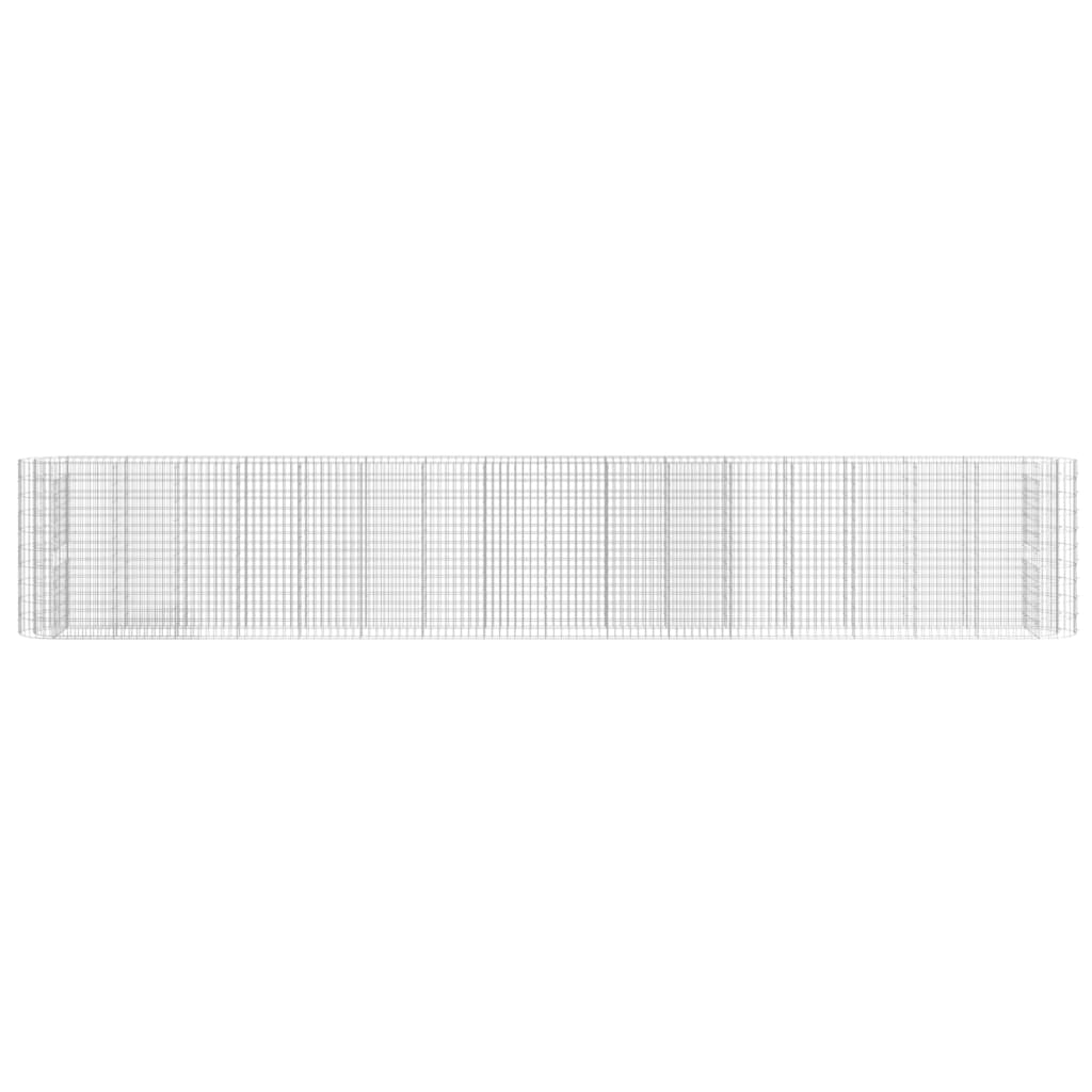 Габион повдигната леха, поцинковано желязо, 610x50x100 cм - VL152039 - Image 4