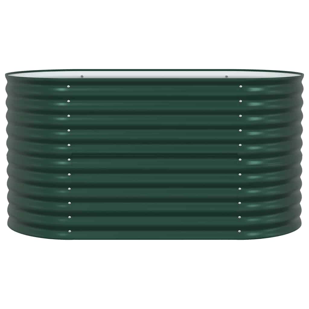 Повдигнато легло Зелен 160 x 80 x 81 cm Стомана - VL42008125 - Image 4