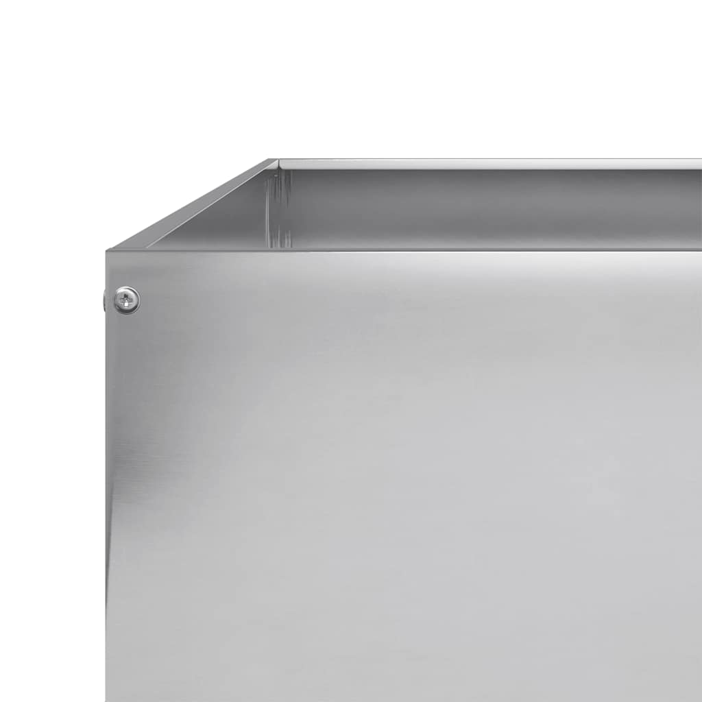 Градинска повдигната леха 100x100x25 см поцинкована стомана - VL851036 - Thumbnail 7