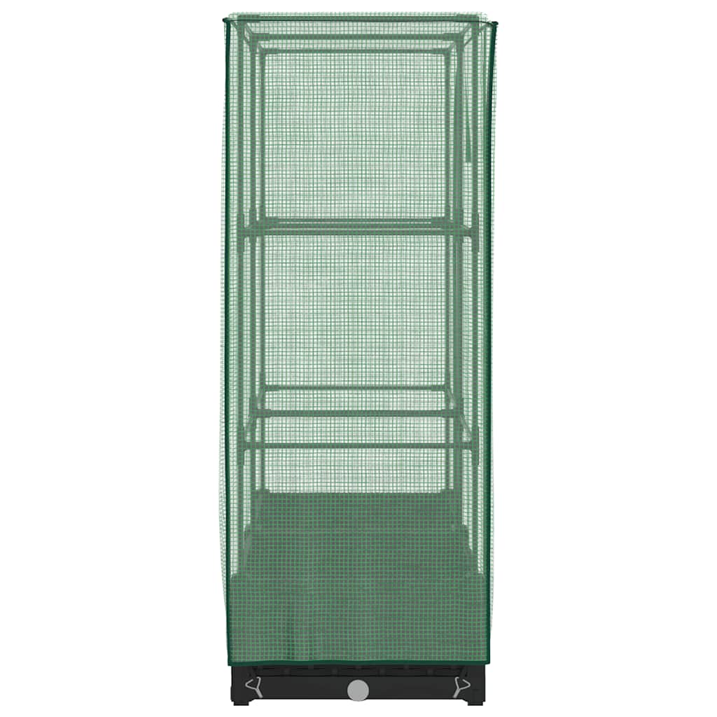 Повдигнато легло с оранжерия калъф, ратанов вид, 80x40x123 см - VL4015810 - Thumbnail 5