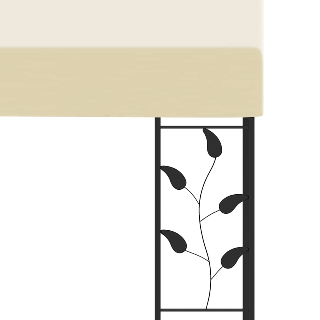 Шатра за стенен монтаж, 4x3x2,5 м, кремава - VL47998 - Image 4