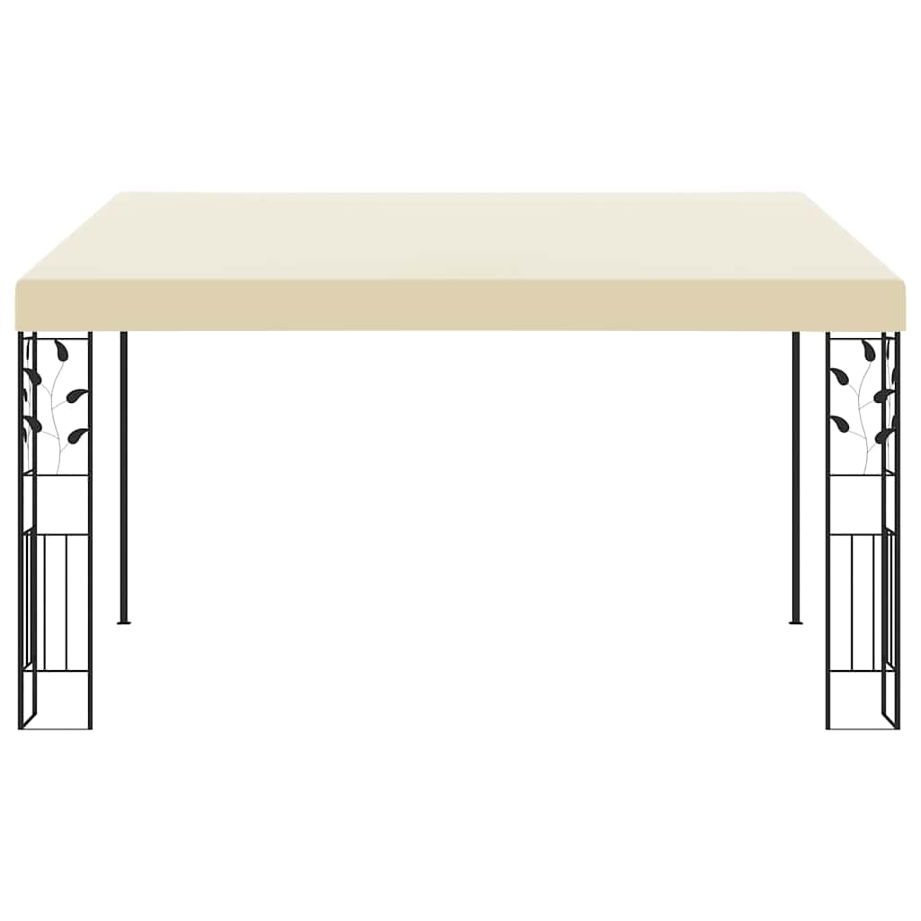 Шатра за стенен монтаж, 4x3x2,5 м, кремава - VL47998 - Image 2