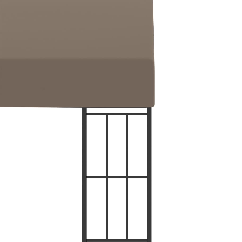 Шатра за стенен монтаж, 6x3 м, таупе, текстил - VL312262 - Thumbnail 5