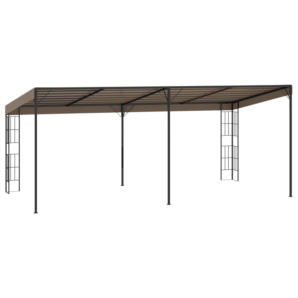 Шатра за стенен монтаж, 6x3 м, таупе, текстил - VL312262 - Thumbnail 4