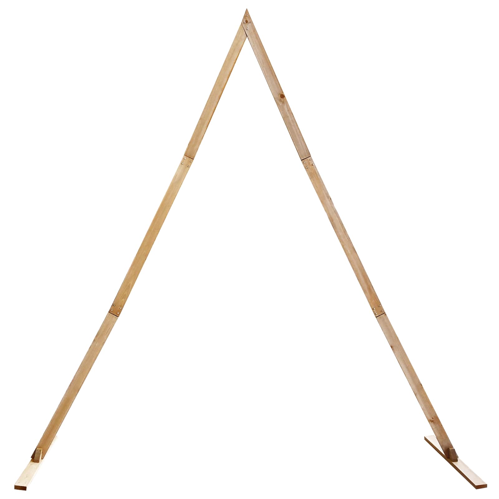 Сватбена арка Светло кафяво 202 x 95 x 254 см Солиден бор - VL42019396 - Thumbnail 2