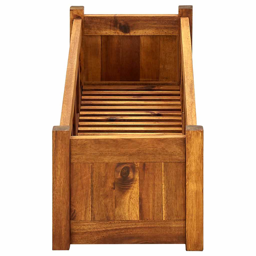 Градинска повдигната леха, акациево дърво, 100x30x25 см - VL42566 - Image 5