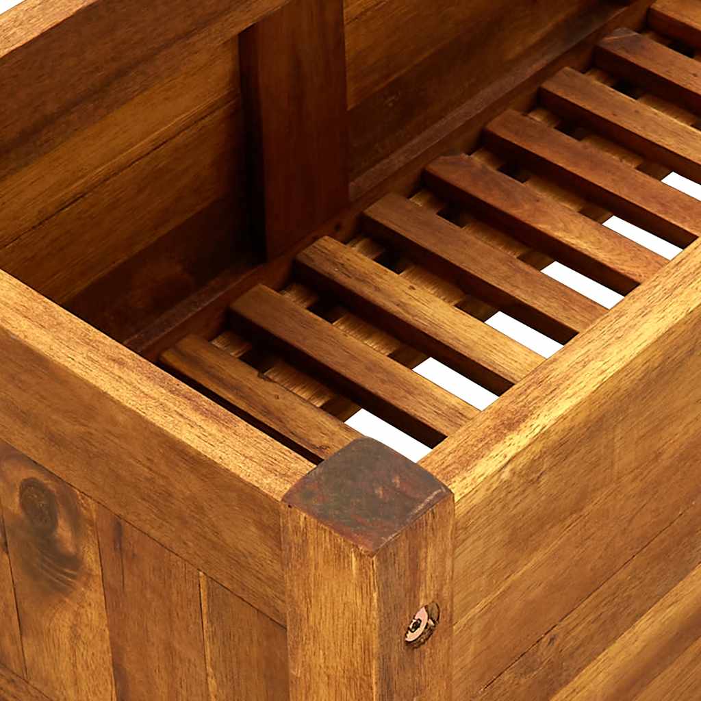 Градинска повдигната леха, акациево дърво, 100x30x25 см - VL42566 - Image 7