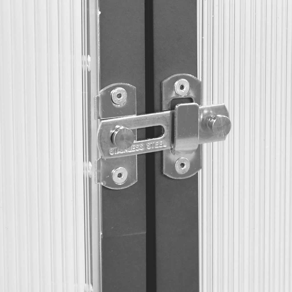 Оранжерия с основа рамка сребрист 334x169x202 см алуминий-VL3266328 - Thumbnail 7