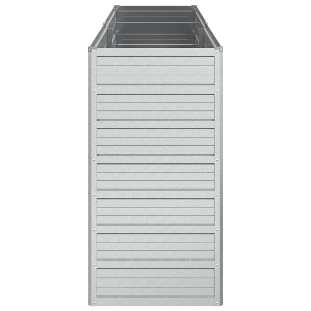 Повдигната градинска леха, 160x40x77 см, стомана, сребриста - VL316894 - Thumbnail 5