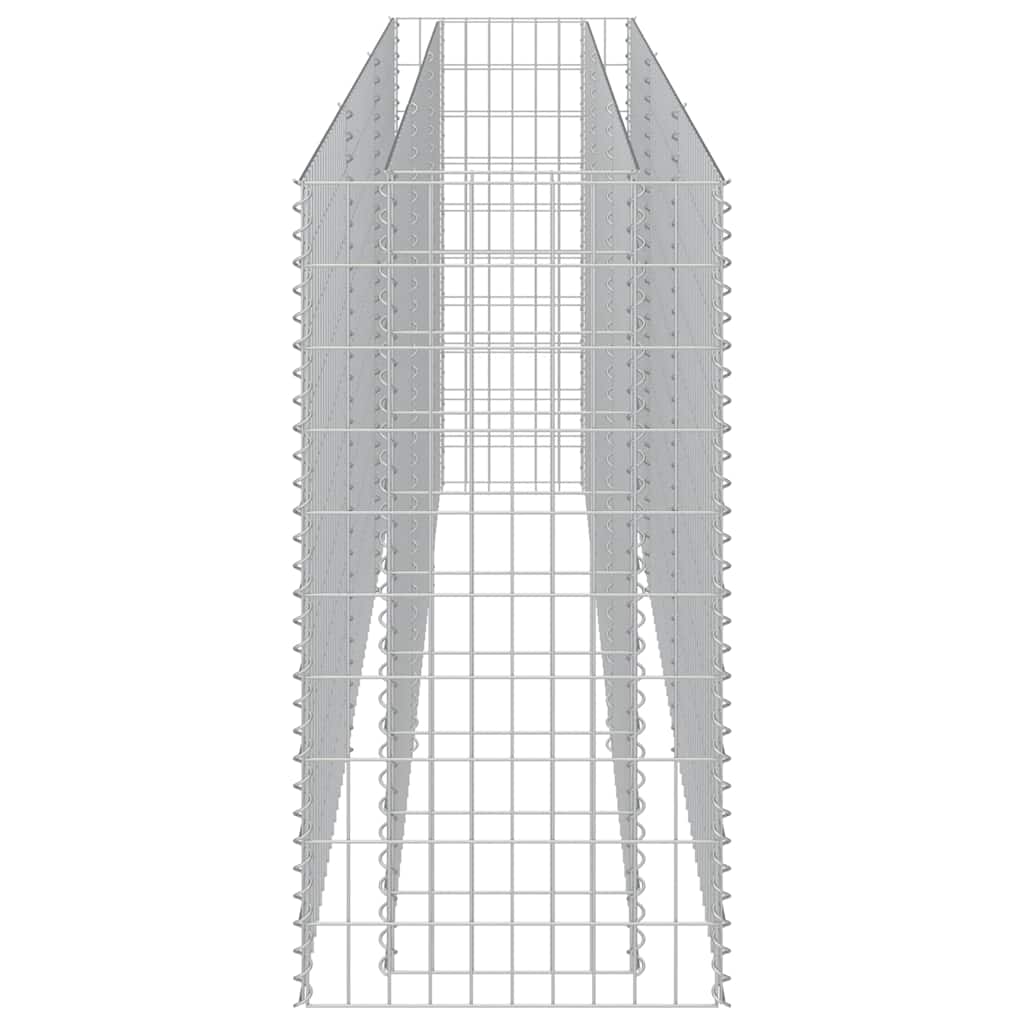 Габион повдигната леха, поцинкована стомана, 270x50x100 cм - VL143562 - Image 6