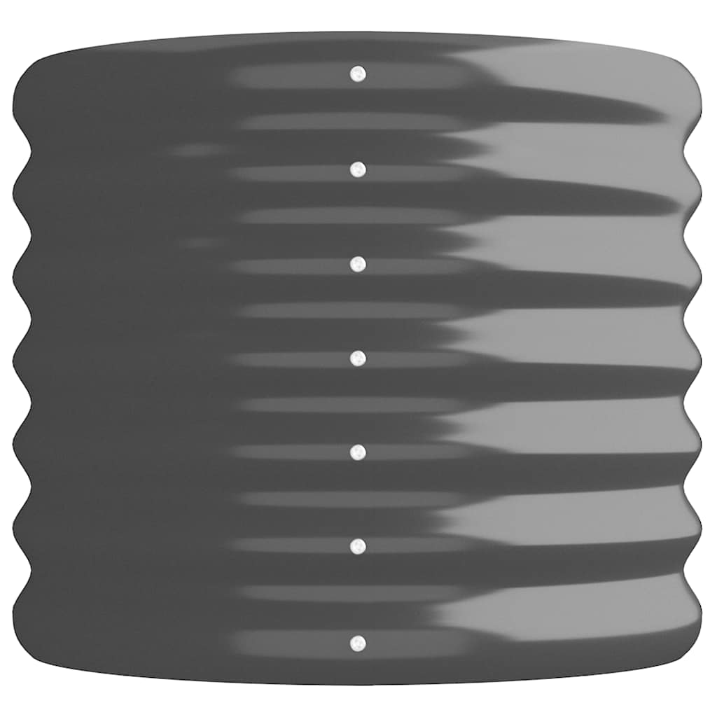 Градинска повдигната леха поцинкована стомана антрацит - VL318886 - Image 4