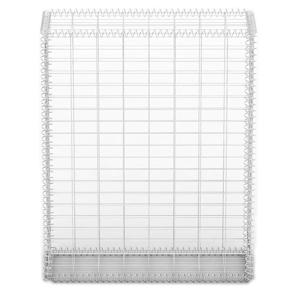 Габион кошница с капаци, поцинкована тел, 100x80x30 см  - VL141040 - Thumbnail 5