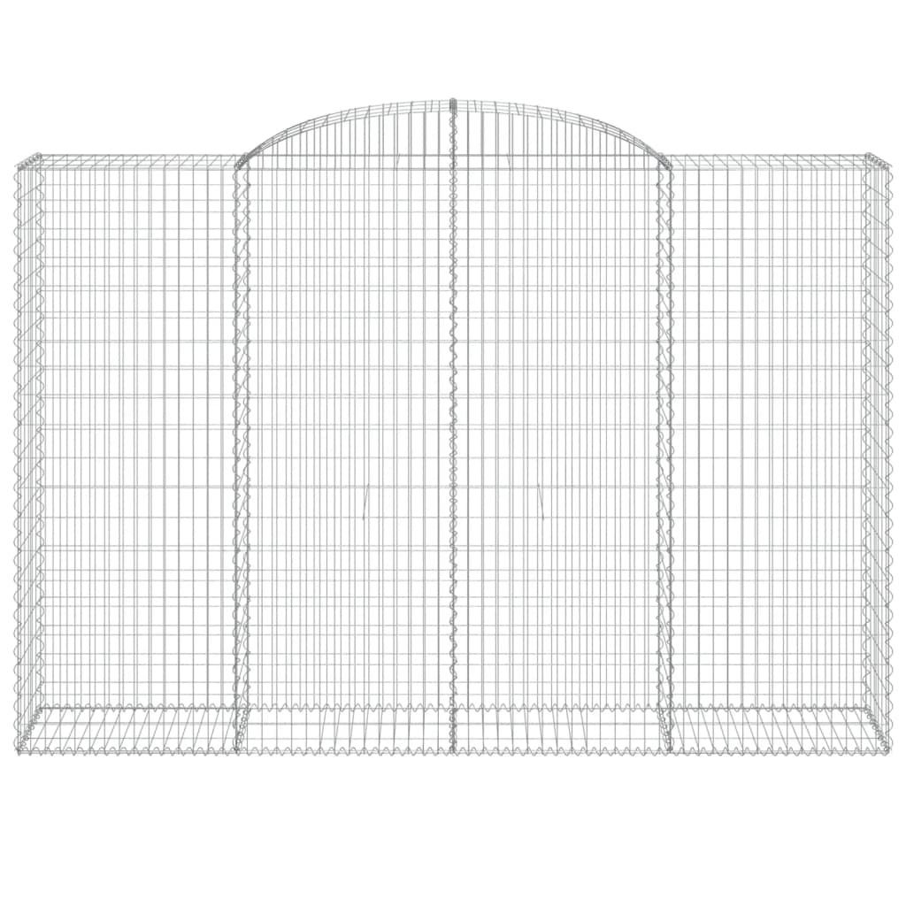 Габионни кошници арка 2 бр 300x50x200/220 см поцинковано желязо - VL3146791 - Image 4